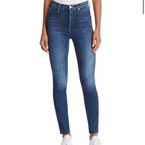 MOTHER The Stunner High-Rise Ankle Skinny Jeans in The Royal Treatment